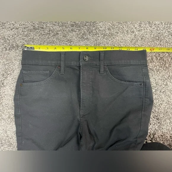 Express cotton blend skinny mid rise some stretch black pants women’s size 6R - Picture 13 of 17